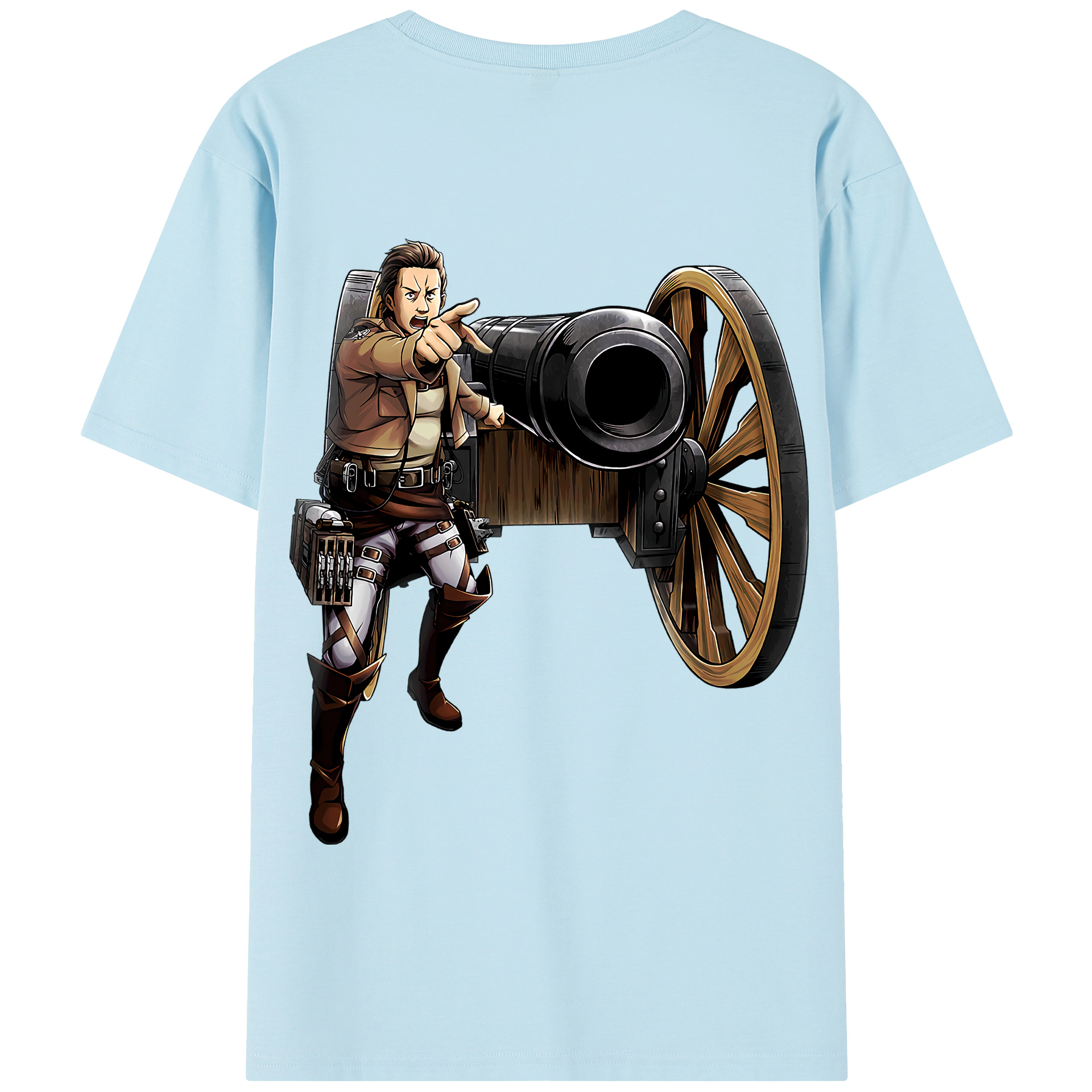 （画像用） 進撃の巨人 Attack on Titan 綿100％半袖Tシャツ（背面プリント）